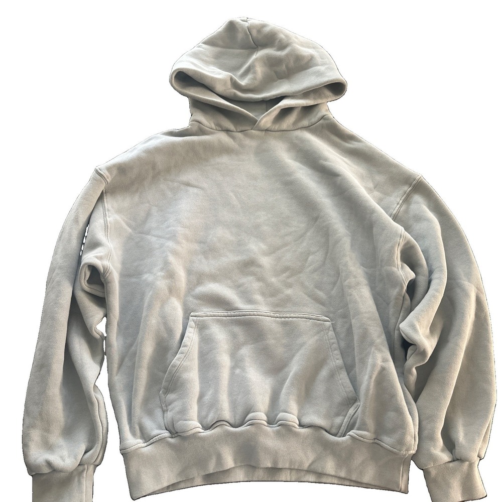 Velour Garments Hoodie Mens size Large 450 GSM Boxy Light Blue